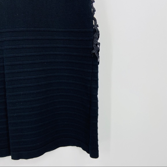 BLUE MOON Black Sleeveless Overlay Dress - Picture 6 of 6